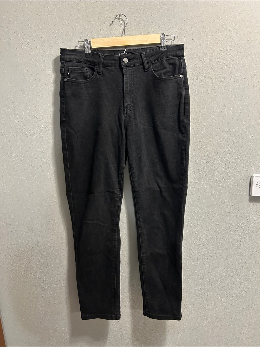 Judy Blue Boyfriend Fit Black Jeans High Rise